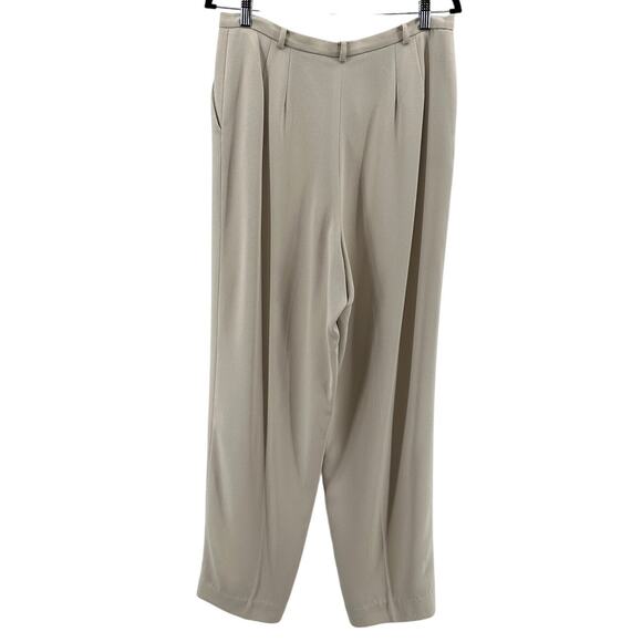 Liz Claiborne Classics Pantsuit WMNS 14 Tan Coordinates Lined Long Sleeve Formal - Picture 7 of 10